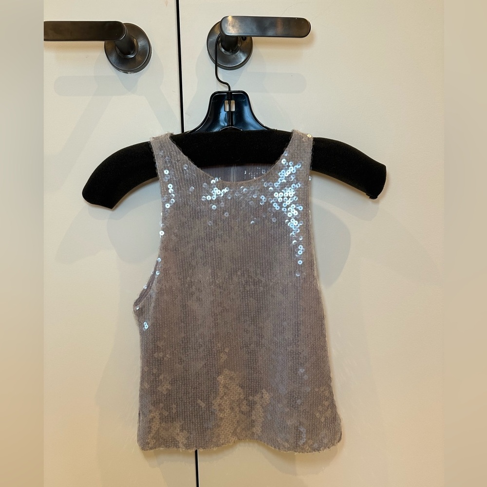 Sequin Sleeveless Top